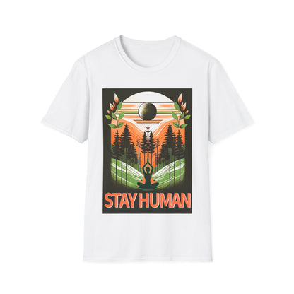 Stay Human - Praying Unisex Softstyle T-Shirt