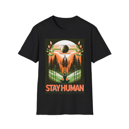 Stay Human - Praying Unisex Softstyle T-Shirt