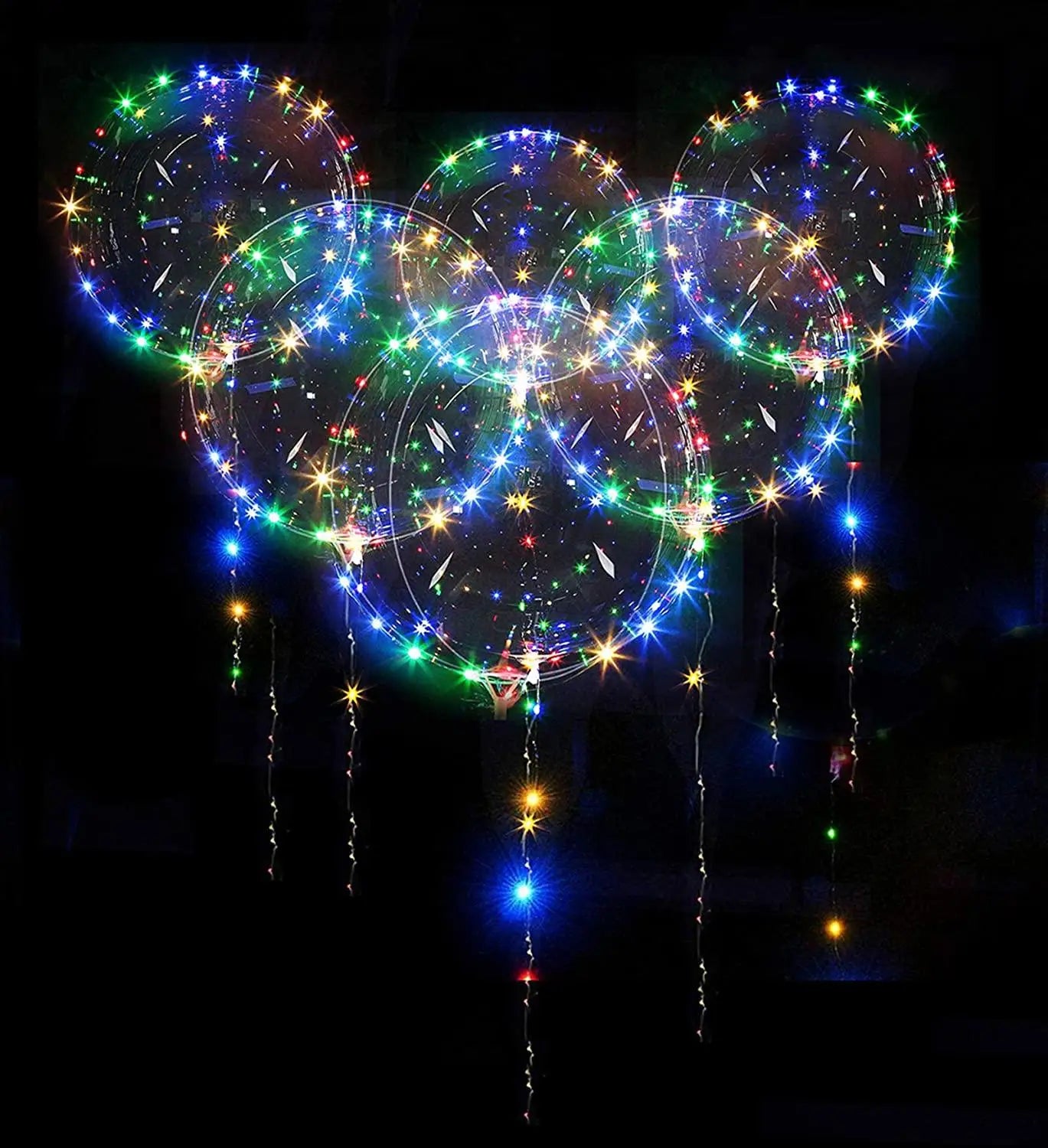 10 Packs LED Light Up Balloons Decoration Indoor or Outdoor Birthday  Wedding New Year Party Christmas Celebrations