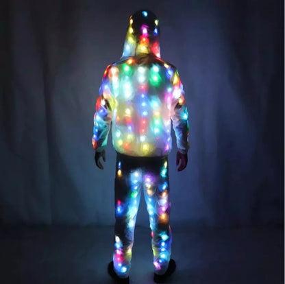 Creative Light Emitting Pants Waterproof Clothes Dancing Colorful Flash LED Lighs Pant Dance Party Clothes Luminous Costume