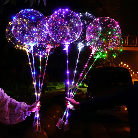 10 Packs LED Light Up Balloons Decoration Indoor or Outdoor Birthday  Wedding New Year Party Christmas Celebrations