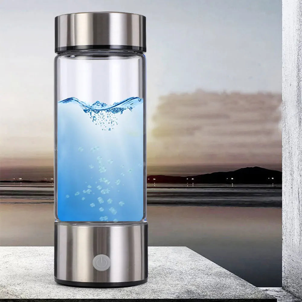 Hydrogen Generator Ionizer  Water Filter Maker 14 OZ - 420ML Hydrogen-Rich Portable Water Bottle