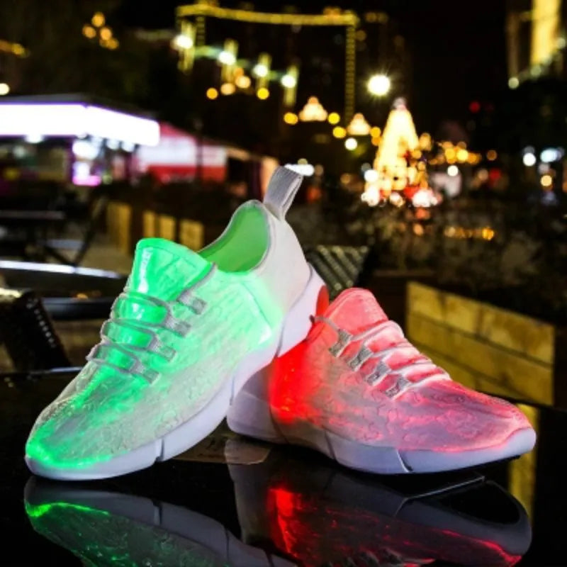 Luminous Glowing Sneakers Unisex LED Light Shoes - USB Rechargeable