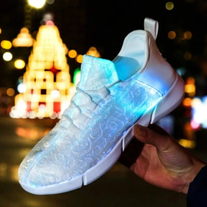 Luminous Glowing Sneakers Unisex LED Light Shoes - USB Rechargeable