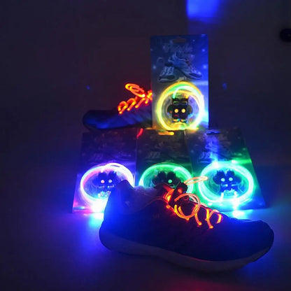 1Pair Neon LED Light Shoe Laces  Glow Stick Luminous Shoe Accessories Party and Rave Supplies Multi-Colors Available