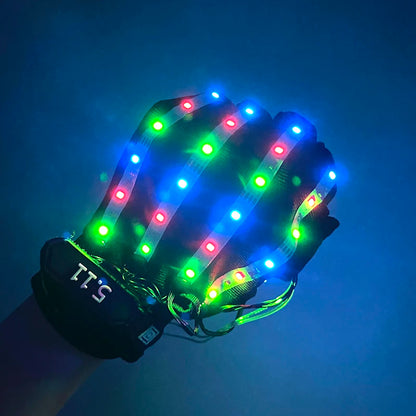 LED Gloves Neon Light Flashing  For Party Performance, Rave, Dance, Chill,