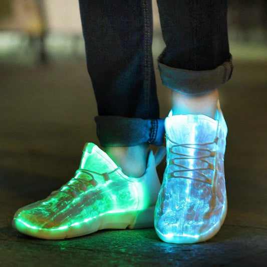 Luminous Glowing Sneakers Unisex LED Light Shoes - USB Rechargeable