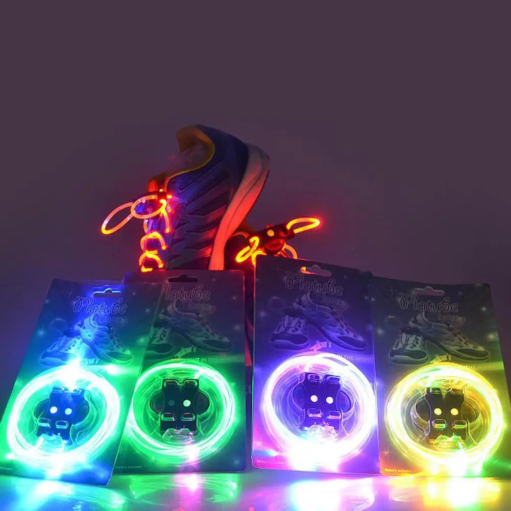 1Pair Neon LED Light Shoe Laces  Glow Stick Luminous Shoe Accessories Party and Rave Supplies Multi-Colors Available