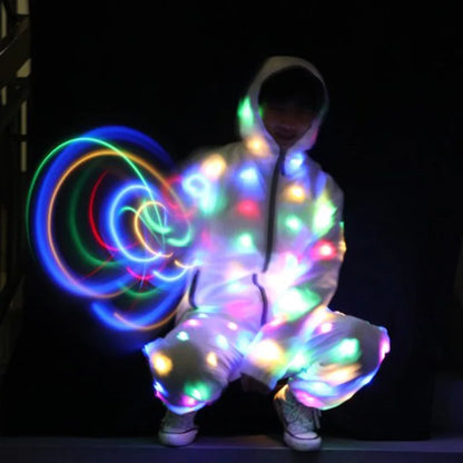 Creative Light Emitting Pants Waterproof Clothes Dancing Colorful Flash LED Lighs Pant Dance Party Clothes Luminous Costume